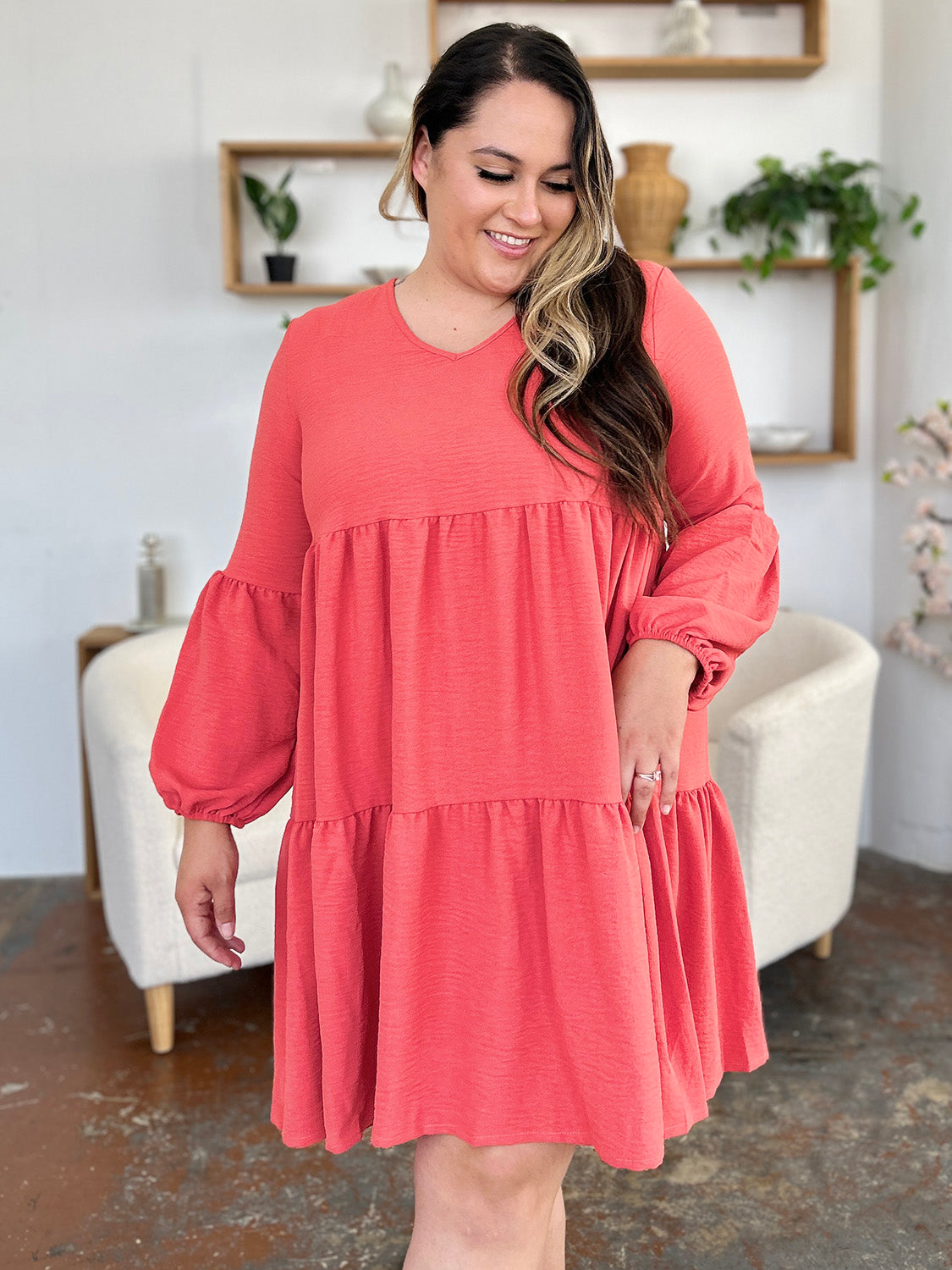 Double Take Tiered Dress