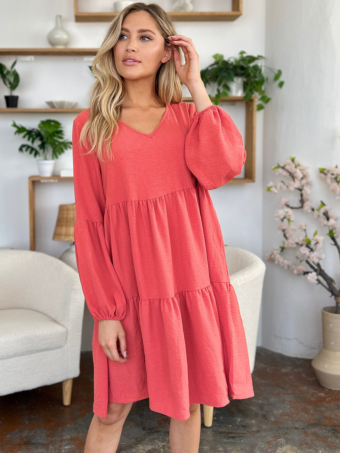 Double Take Tiered Dress